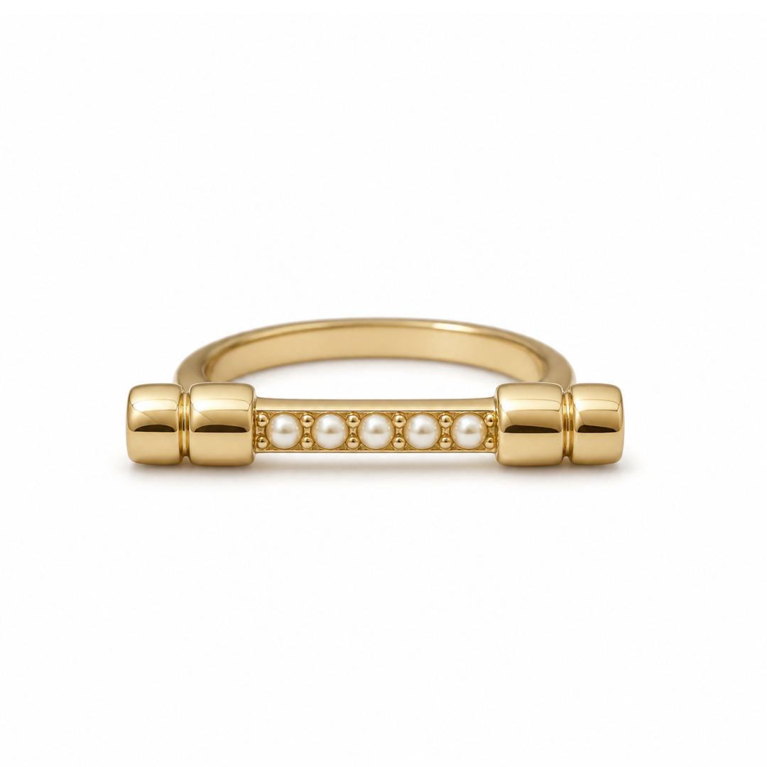 BIRTHSTONE BAR RING